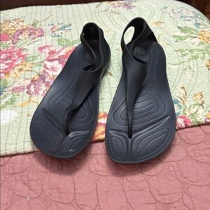 3 FOR $13
CROCS 
Black Thong Sandals

BRAND NEW